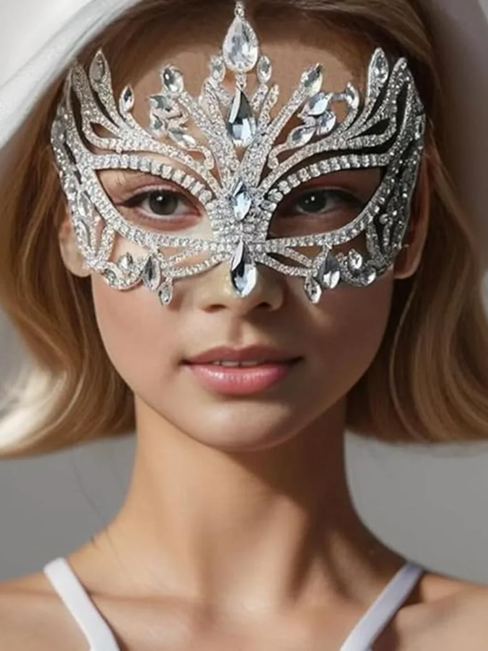 Bling Rhinestone Masquerade Mask